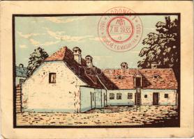 1935 Hodonín, Göding; Rodny domek pres. T. G. Masaryka / Birthplace of Czech president T. G. Masaryk s: Jaroslav Dobrovolsky + So. Stpl. (EB)