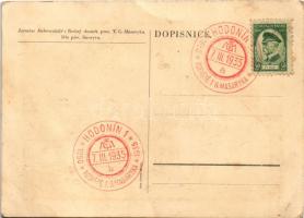 1935 Hodonín, Göding; Rodny domek pres. T. G. Masaryka / Birthplace of Czech president T. G. Masaryk...