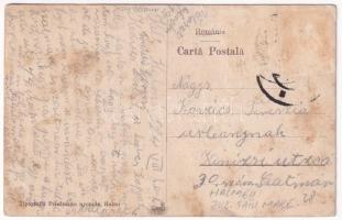 1924 Halmi, Halmeu; Községháza. Friedmann nyomda kiadása / Primaria / town hall (ázott / wet damage)