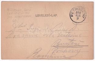 1906 Petrozsény, Petrosani; Pályaudvar, vasútállomás, gőzmozdony, vonat / railway station, locomotiv...