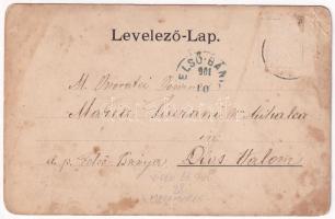 1901 Felsővisó, Felső-Visó, Viseu de Sus; Római katolikus templom, iskola és parókia. Bárány Tivadar...