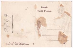 Segesvár, Schässburg, Sighisoara; Evangélikus gimnázium, kápolna, belső. W. Nagy kiadása / Lutheran ...