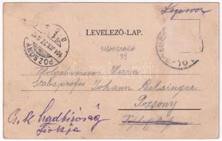 1904 Segesvár, Schässburg, Sighisoara; Sächsische Stube / Erdélyi szász parasztszoba belseje. Vándor...