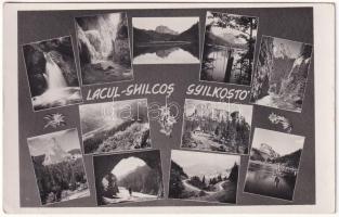 Gyilkos-tó, Ghilcos, Lacul Rosu; mozaiklap / multi-view postcard