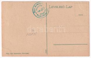 Brassó, Kronstadt, Brasov; Bethlen-barlang vendéglő a Cenk-tetőn, kilátás az erkélyről. Phot. Karl H...