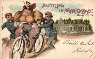 1898 Marianske Lazne humour litho