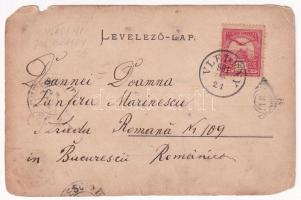 1901 Vledény, Vladeni; Hotel Vledény szálloda, Fő utca. Mich. Preiss kiadása / main street, hotel (b...