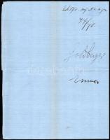 1870 Korányi Frigyes (1827-1913) belgyógyász-professzor és Goldberger Adolf.(1805-1887) orvosprofess...