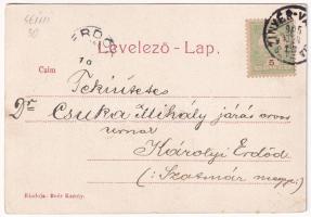 1905 Szinérváralja, Szinér-Váralja, Szinyérváralja, Seini; Római katolikus templom, Boér Károly üzle...