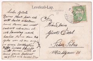 1914 Kisdisznód, Michelsberg, Cisnadioara; Halber Stein, Tanzschopfen / vendéglő / restaurant, inn (...