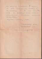 1970 Nádas Péter (1942-) Kossuth-díjas író, drámaíró, esszéista. autográf levele két beírt oldalon