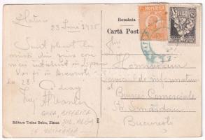 1925 Zalatna, Zlatna; Vedere generala, Bisericile romane, Gara, Primaria, Valea bulzului / látkép té...