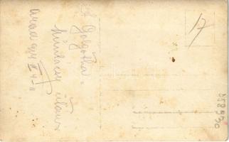 1914 Arad, "Golgotha" Színházi előadás, hátoldalon színészek neveivel / theatre play. phot...