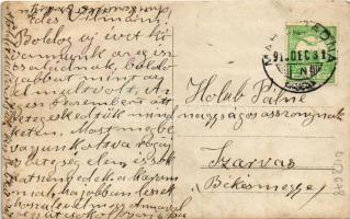 1913 Máriaradna, Mária-Radna, Radna (Lippa, Lipova); patak partja / creek. photo (felületi sérülés /...