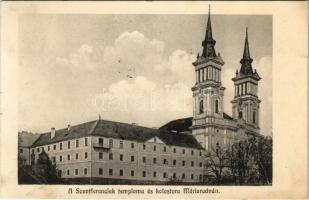 1913 Máriaradna, Mária-Radna, Radna (Lippa, Lipova); A Szent Ferenc-rendiek temploma és kolostora / Franciscan monastery and church (fl)