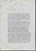 Gábor Dénes (1900-1979) Nobel-díjas magyar fizikus, gépészmérnök autográf aláírásssal ellátott gépel...