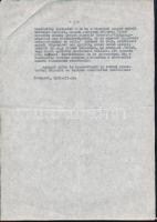 Gábor Dénes (1900-1979) Nobel-díjas magyar fizikus, gépészmérnök autográf aláírásssal ellátott gépel...