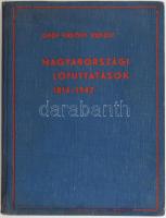 Gróf Erdődy Rudolf: Magyarországi lófuttatások 1814-1942. Bp., 1942., Dr. Vajna György és Társa, (Élet-ny.), 100+1 p.+24 (fekete-fehér képtáblák) t. Kiadói egészvászon-kötés, kopott, foltos borítóval, a gerincen sérüléssel.