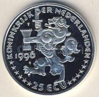 Hollandia 1996. 25ECU Ag "Jacob van Campen" tanúsítvánnyal T:PP