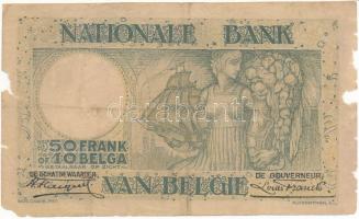 Belgium 1934. február 8. 50Fr / 10B "2142S0009 / 053542009" T:IV
Belgium 1934. 8th of Feb...
