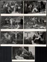 Cca. 1970. Jézus stációk, reprint fotók, 9x14 cm