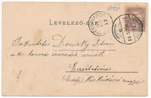 1901 Zsögödfürdő, Jigodin Bai; vasútállomás. Szvoboda József kiadása / railway station (fl)