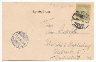 1906 Nagykikinda, Kikinda; vasútállomás, vonat / railway station, train (ázott / wet damage)