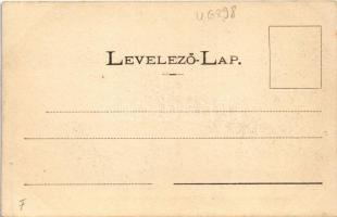 Tátra, Magas-Tátra, Vysoké Tatry; Tájrészlet az Öt-tónál. Divald Adolf 36. / Partie bei den Fünf-See...