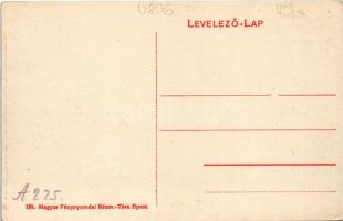 Pöstyén, Piestany; hajóhíd. Földes-féle Margit-Creme reklám / pontoon bridge. Cosmetic cream adverti...