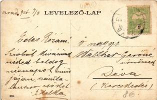 1906 Arad, Andrássy tér, Kilényi, Weinberger János, Singer Sándor, Guttmann és Berger és Grallert J....