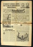 1972 Népsport XXVIII. évf. 210. sz., 1972. szept. 3., a címlapon a müncheni olimpia eredményeivel, kisebb sérülésekkel, 8 p.
