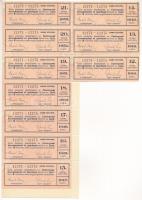 Esztergom 1932. "Esztergomi Kereskedelmi és Iparbank" öt részvénye egyben, összesen 125P-r...