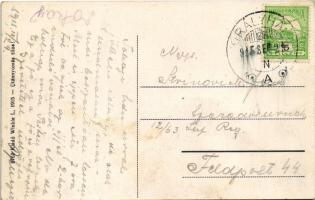 1915 Királyháza, Korolevo, Královo nad Tisou; vasútállomás, vonat katonákkal és csendőrrel. Winkle L...