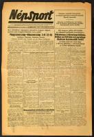 1952 Népsport VIII. évf. 146. sz., 1952. júl. 22., a Helsinki olimpia híreivel (labdarúgás: Magyarország-Olaszország 3:0), kisebb lapszéli szakadásokkal, 4 p.