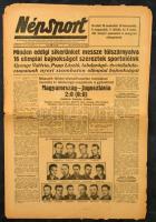 1952 Népsport VIII. évf. 158. sz., 1952. aug. 3., a Helsinki olimpia híreivel (16 aranyérmet szereztek sportolóink; alul az olimpiai bajnok Aranycsapat), sérülésekkel, 6 p.