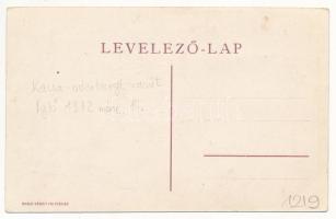 1887-1912 Kassa-Oderbergi Vasút (KsOD), Emléklap Nógrády Ferenc főfelügyelő, forgalmi szakosztály fő...