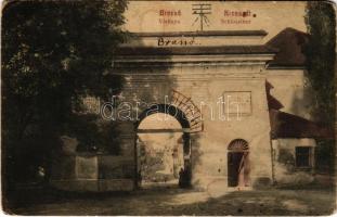 1912 Brassó, Kronstadt, Brasov; Várkapu / Schlossthor / castle gate (fa)