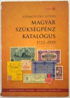 Adamovszky István: Magyar szükségpénz katalógus 1723-1959. Budapest, 2008. Használt állapotban, tollas jegyzetekkel, a borítón több kisebb sérülés.