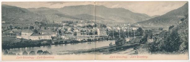 1907 Rózsahegy, Ruzomberok (Liptó); iparvasút. Feitzinger Ede No. 893/II. a L. - 2-részes kinyitható...