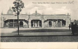 Budapest II. az első mozi Narten György villamos színháza (EK)