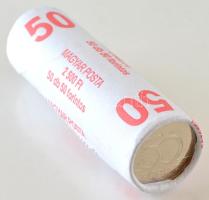 2021. 50Ft Cu-Ni-Zn "Eucharisztikus Világkongresszus" (50x) postai rolniban T:UNC