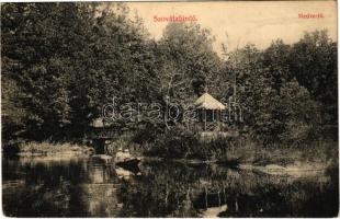 Szovátafürdő, Baile Sovata; Medve-tó. Kelemen Ádám kiadása / lake, pavilion