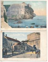 Dubrovnik, Ragusa; 10 db régi hosszú címzéses képeslap vegyes minőségben / 10 pre-1905 postcards in mixed quality