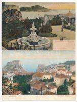 Dubrovnik, Ragusa; 10 db régi hosszú címzéses képeslap vegyes minőségben / 10 pre-1905 postcards in ...