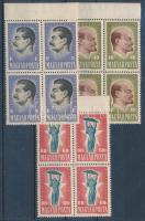 1947 30 éves a Szovjetunió sor négyestömbökben (14.000) / Mi 994-996 blocks of 4