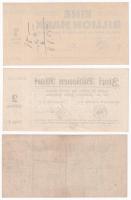 Német Birodalom / Weimari Köztársaság / Wanne 1923. 1.000.000.000.000M + 2.000.000.000.000M + 10.000...