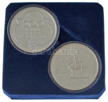 1990. 500Ft Ag "Mátyás király / Beatrix" + 500Ft Ag "Mátyás király - Buda" tanús...