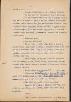 cca 1960 Örkény István (1912-1979) író saját kezű javításaival ellátott Happening c. művének gépelt ...