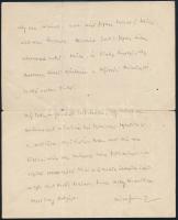 1932 Móra Ferenc (1879-1934) író autográf levele Bokor Dezsőnek (1894-1963) a Vajna és Bokor kiadó v...