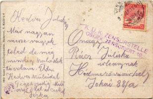 1917 Vinkovce, Vinkovci; street view + "K.u.K. Zensurstelle Osijek Zensuriert 18." (EK)